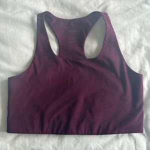 Girlfriend Collective Paloma Racerback Bra - Plum - XXL - $22